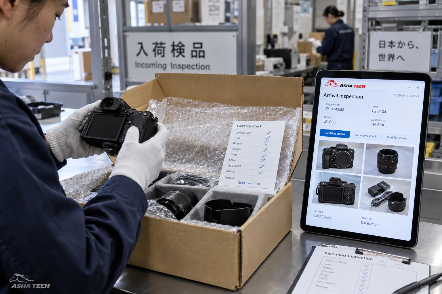 ภาพประกอบแนวคิด: Cargo ญี่ปุ่น–ไทยและสินค้าฝากซื้อ: เก็บล็อต สภาพ และค่าใช้จ่ายให้ครบ